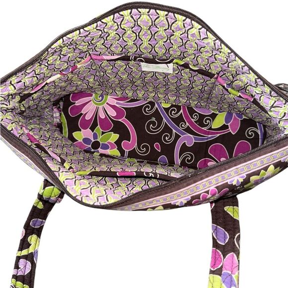 Vera Bradley Retired Morgan Purple Punch Shoulder Bag - Picture 4 of 6